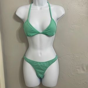 Mint green bathing suit set